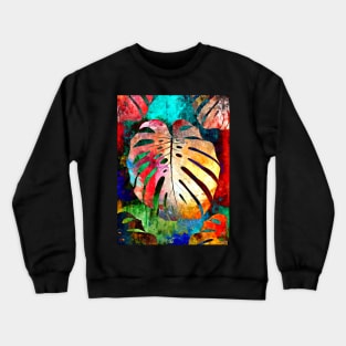 Monstera Leaf Crewneck Sweatshirt